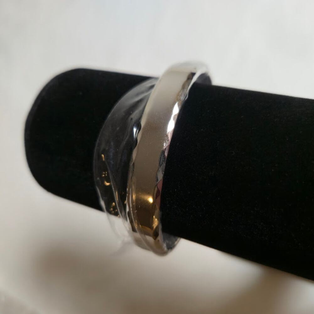 Inori Unisex Stainless Steel Cuff Bracelet Durable Water Resistant Adjustable
